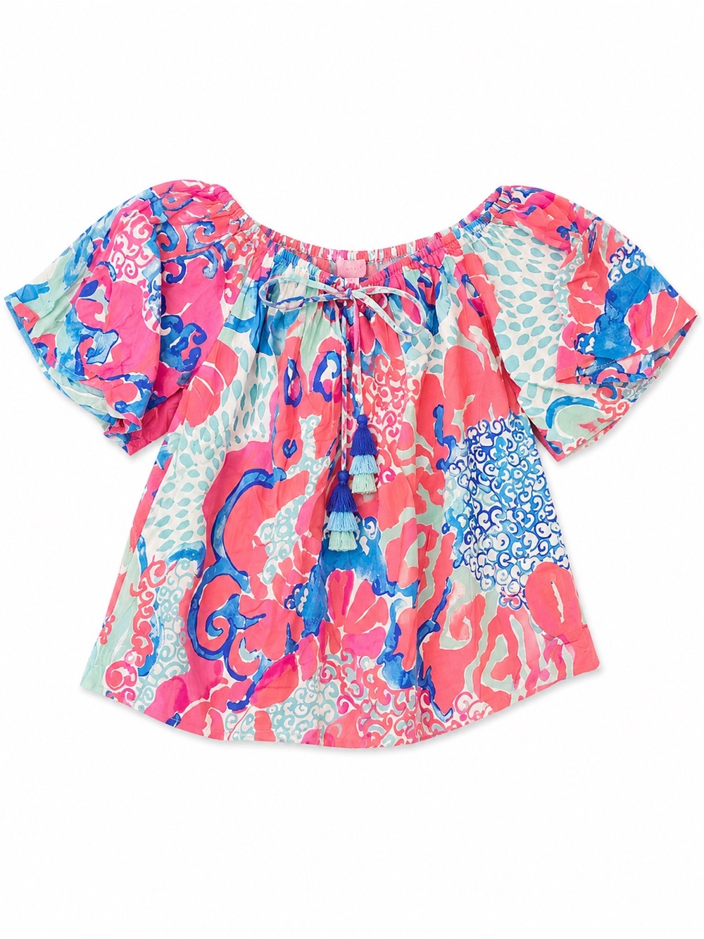 Lilly Pulitzer Sain Top, Coral Reef I’m So Jelly